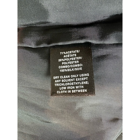 Lafayette 148 New York Women's Black Butterfly Sleeve Blouson Dress Size 16 - Picture 10 of 10